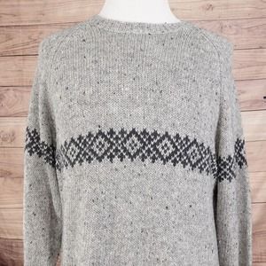 VINTAGE EXPRESS GREY PULLOVER SWEATER MENS SIZE XL